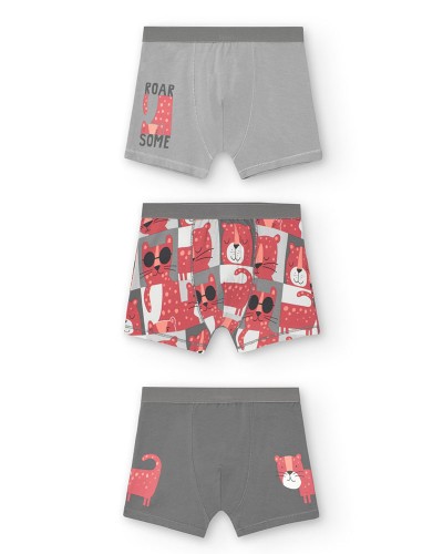 BOBOLI Pack 3 boxers for boy -BCI - 939191