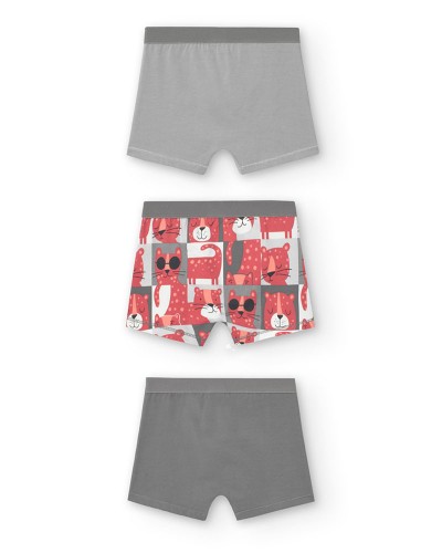 BOBOLI Pack 3 boxers for boy -BCI - 939191