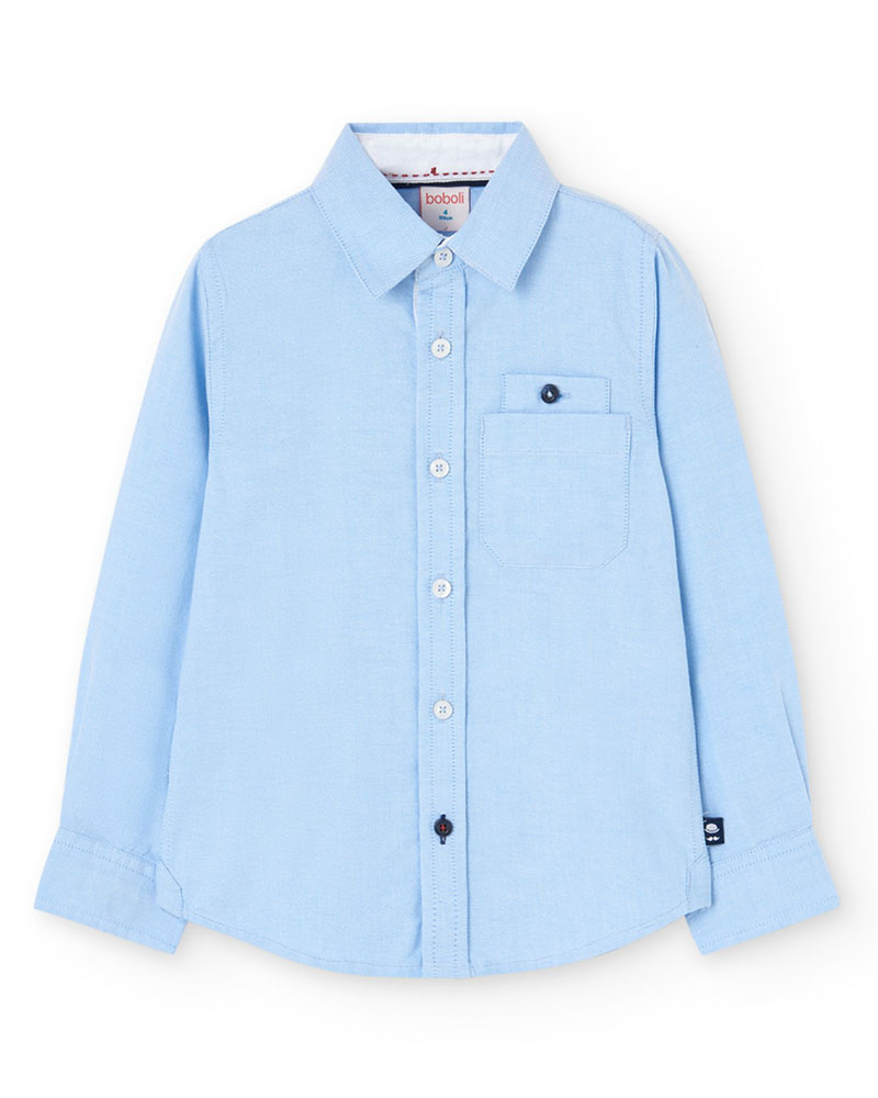 BOBOLI Oxford long sleeves shirt for boy -BCI - 739368