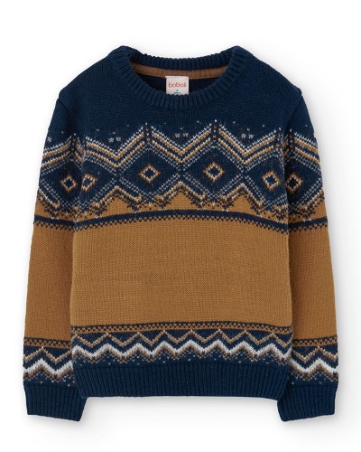 BOBOLI Knitwear pullover "friezes" for boy - 739009