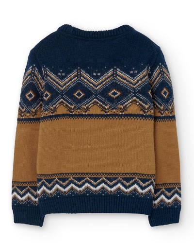 BOBOLI Knitwear pullover "friezes" for boy - 739009