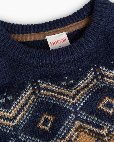 BOBOLI Knitwear pullover "friezes" for boy - 739009