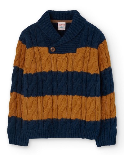 BOBOLI Knitwear pullover striped for boy -BCI - 739065