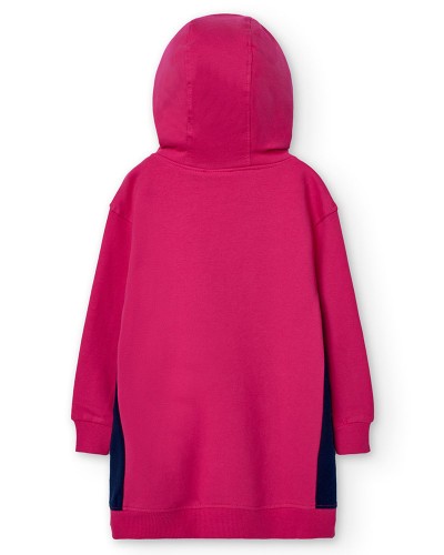 BOBOLI Fleece combined dress for girl -BCI - 429106