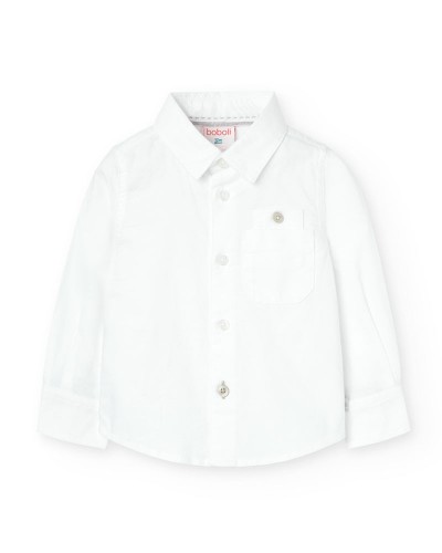 BOBOLI Oxford long sleeves shirt for baby -BCI - 719153