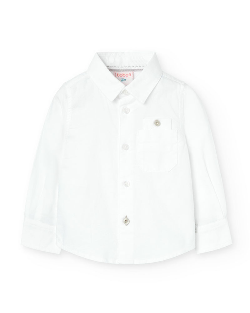 BOBOLI Oxford long sleeves shirt for baby -BCI - 719153