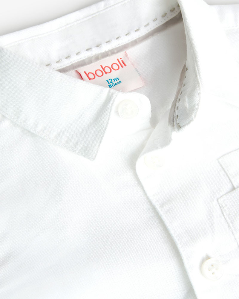 BOBOLI Oxford long sleeves shirt for baby -BCI - 719153