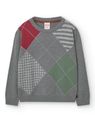 BOBOLI Knitwear pullover for boy -BCI - 739313