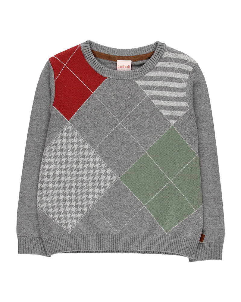 BOBOLI Knitwear pullover for boy -BCI - 739313