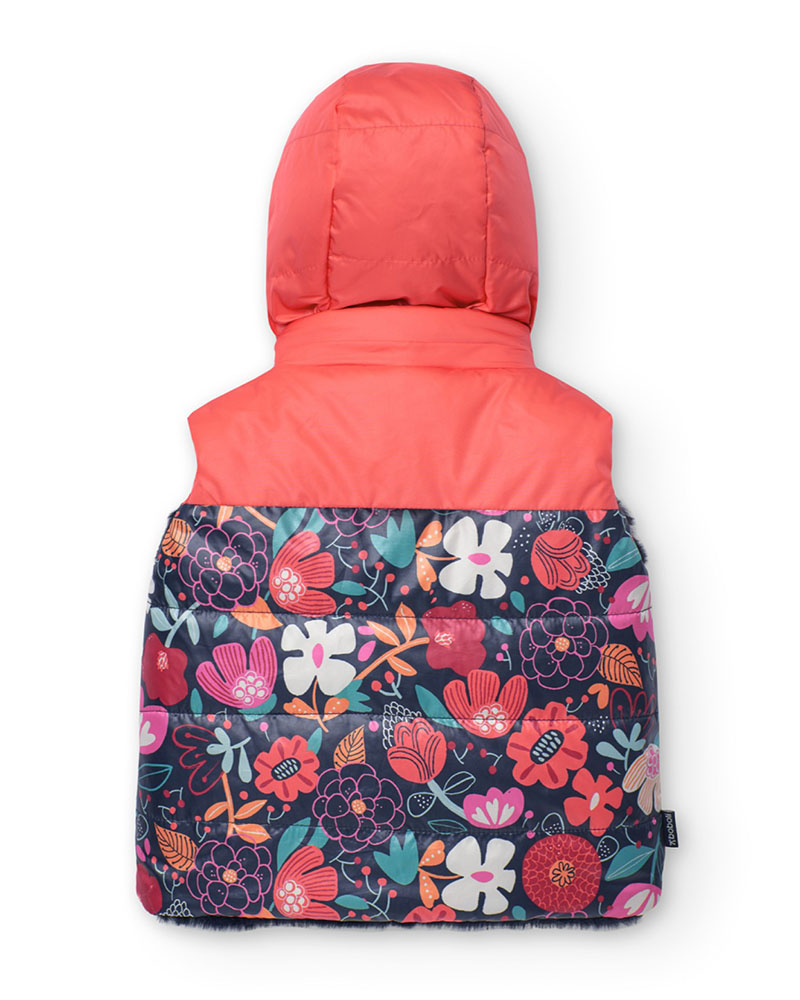 BOBOLI Vest reversible floral for baby girl - 209179