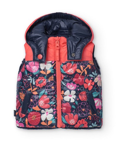 BOBOLI Vest reversible floral for baby girl - 209179