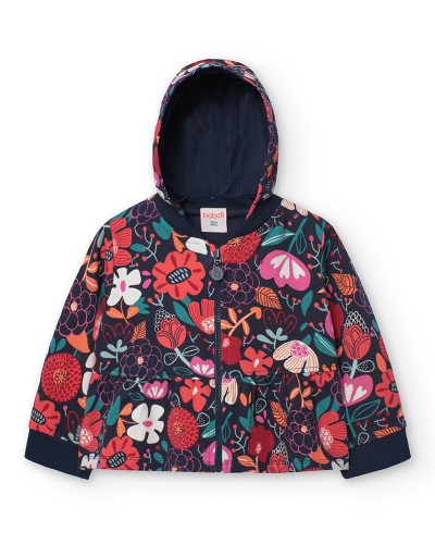 BOBOLI Fleece jacket floral for baby girl -BCI - 209001