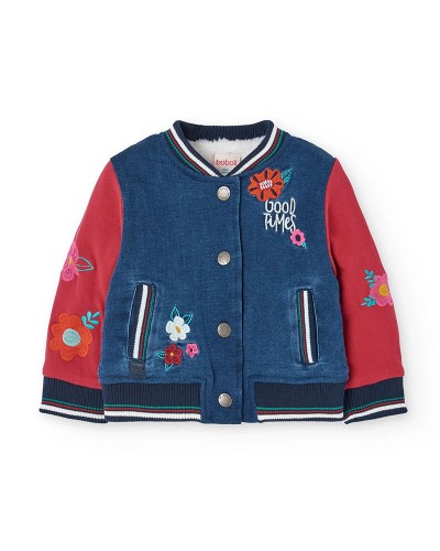 BOBOLI Jacket denim combined for baby -BCI - 209067