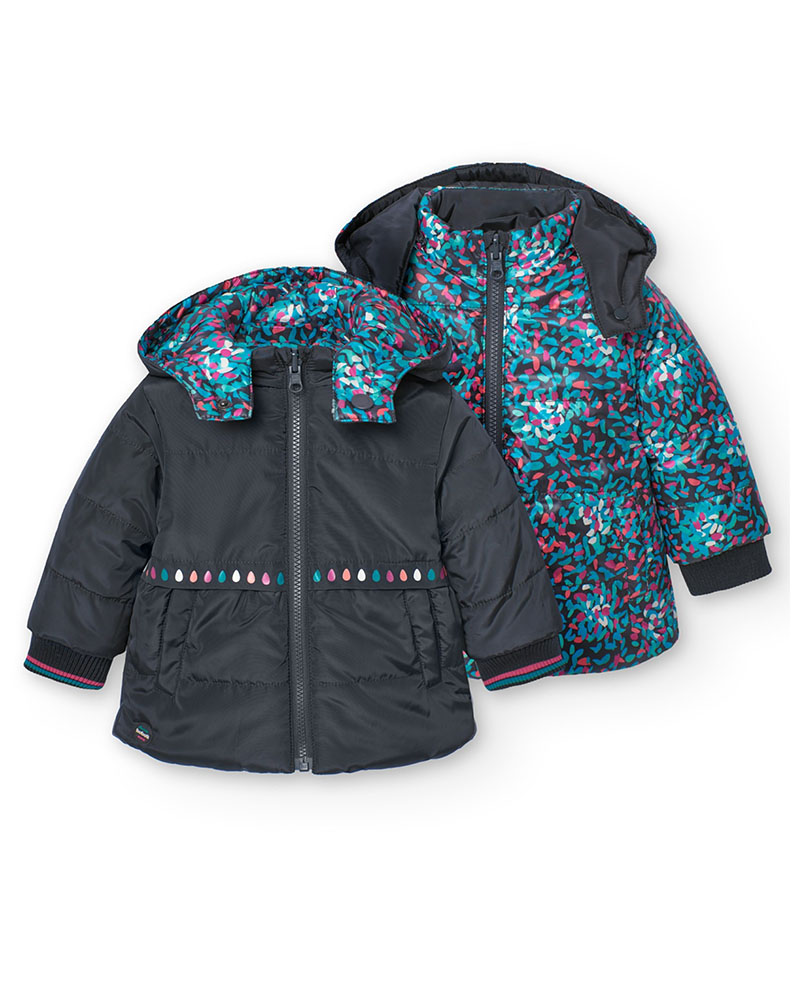 BOBOLI Reversible parka for baby girl - 229182