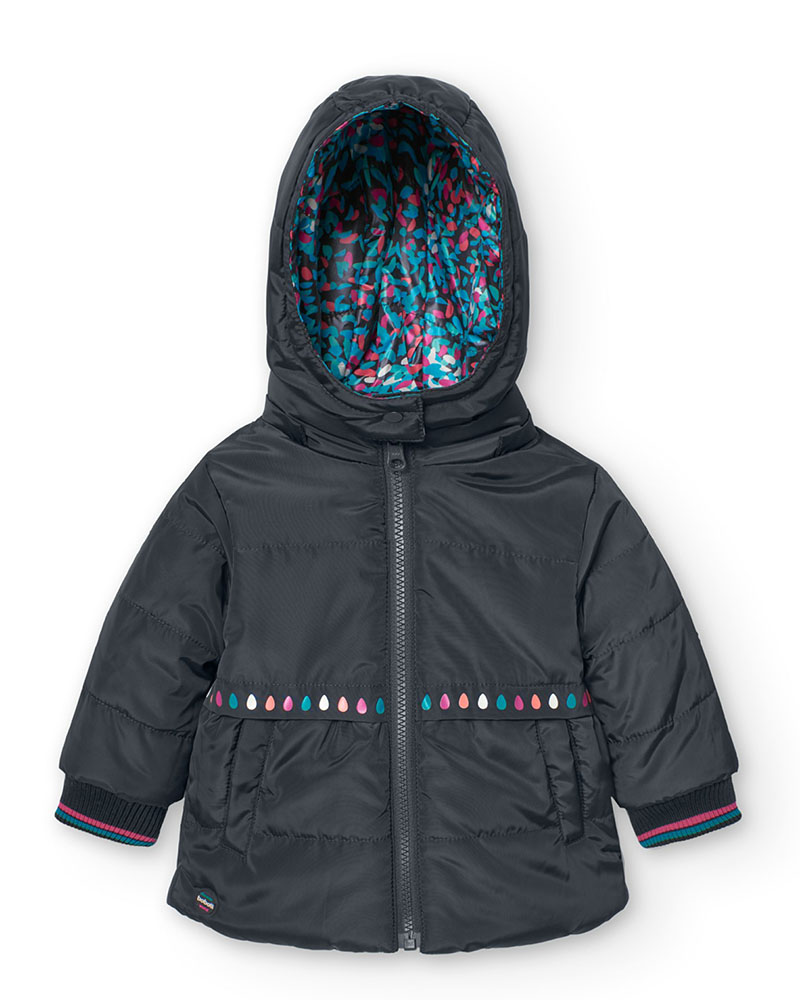 BOBOLI Reversible parka for baby girl - 229182