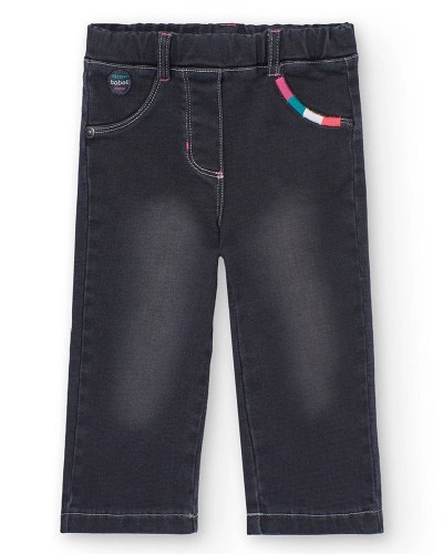 BOBOLI Denim trousers knit for baby -BCI - 229070