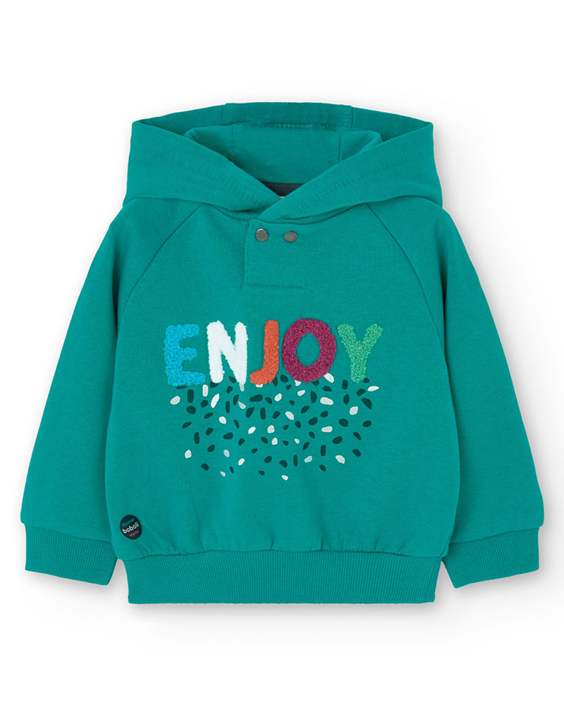 BOBOLI Fleece with hood sweatshirt for baby -BCI - 229003