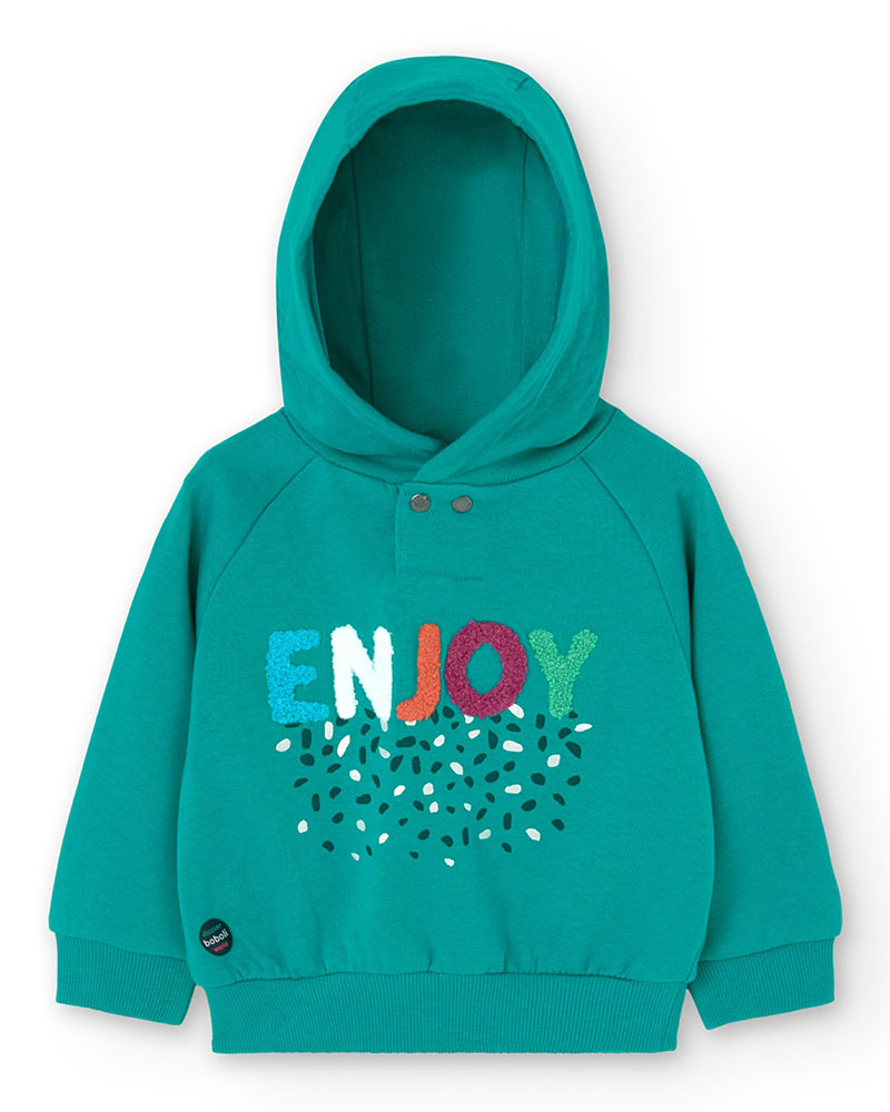 BOBOLI Fleece with hood sweatshirt for baby -BCI - 229003