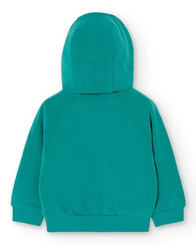 BOBOLI Fleece with hood sweatshirt for baby -BCI - 229003