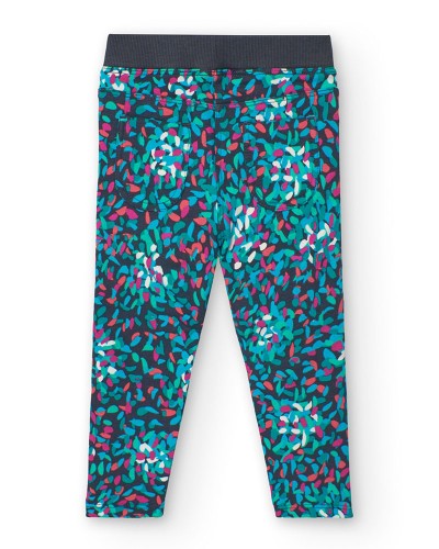 BOBOLI Fleece trousers printed for baby -BCI - 229014