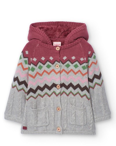 BOBOLI Knitwear jacket for baby girl - 239172