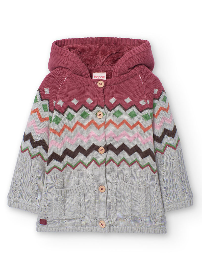 BOBOLI Knitwear jacket for baby girl - 239172