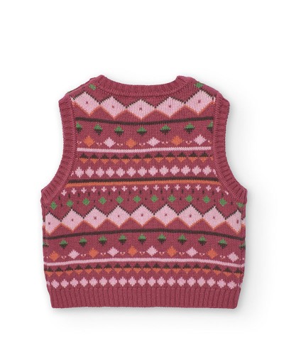 BOBOLI Knitwear vest for baby girl - 239138