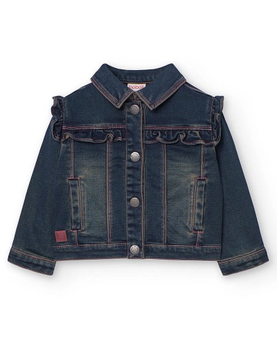 BOBOLI Denim jacket knit for baby -BCI - 239150