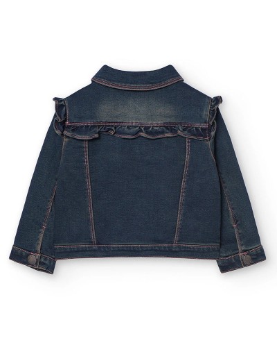 BOBOLI Denim jacket knit for baby -BCI - 239150