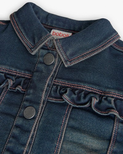 BOBOLI Denim jacket knit for baby -BCI - 239150