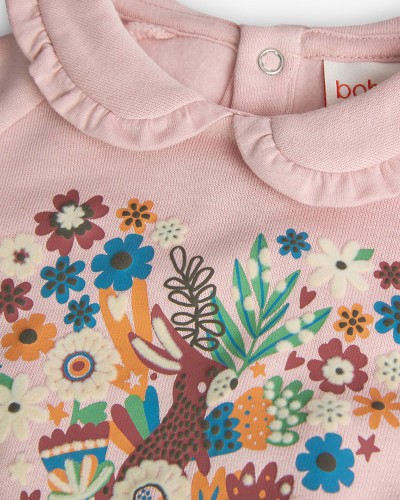 BOBOLI Fleece sweatshirt for baby girl -BCI - 239060