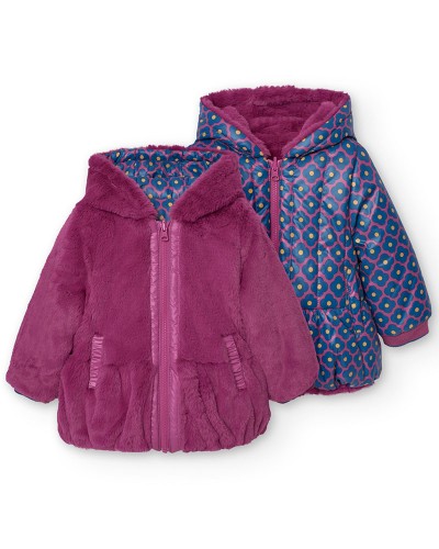 BOBOLI Reversible parka for baby girl - 249207