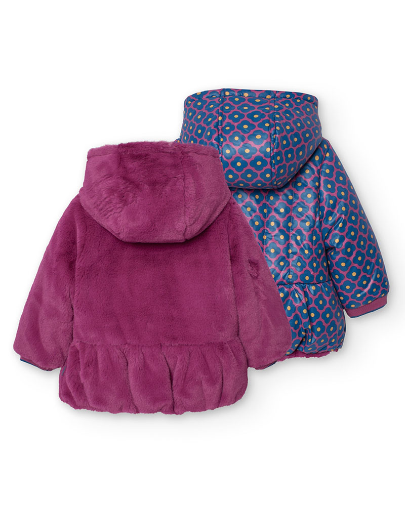 BOBOLI Reversible parka for baby girl - 249207