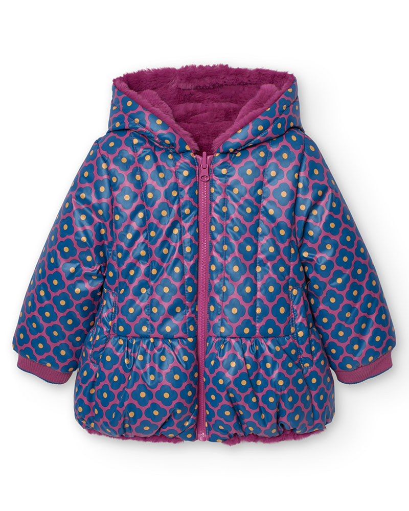 BOBOLI Reversible parka for baby girl - 249207