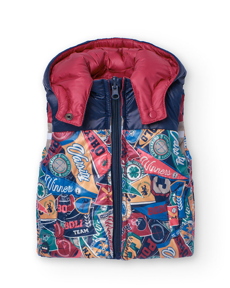 BOBOLI Vest reversible for baby boy - 309158