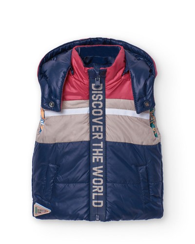 BOBOLI Vest reversible for baby boy - 309158