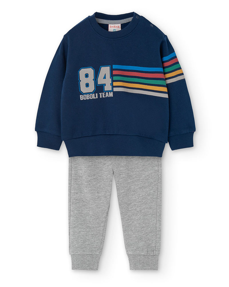 BOBOLI Set knit for baby boy -BCI - 309091