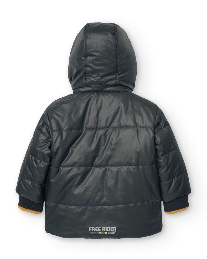 BOBOLI Reversible parka for baby boy - 319137