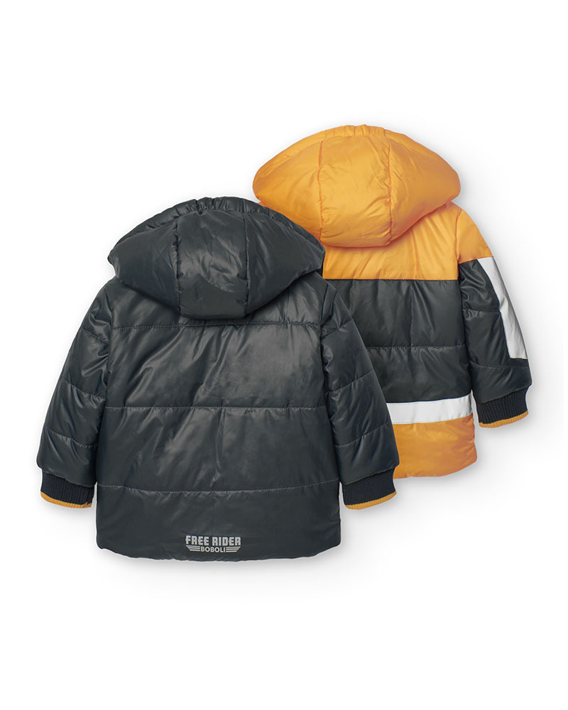 BOBOLI Reversible parka for baby boy - 319137