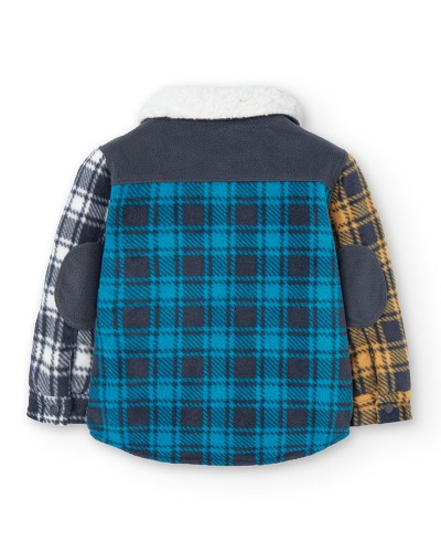 BOBOLI Overshirt check for baby boy - 319115