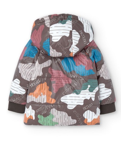 BOBOLI Reversible parka for baby boy - 339173