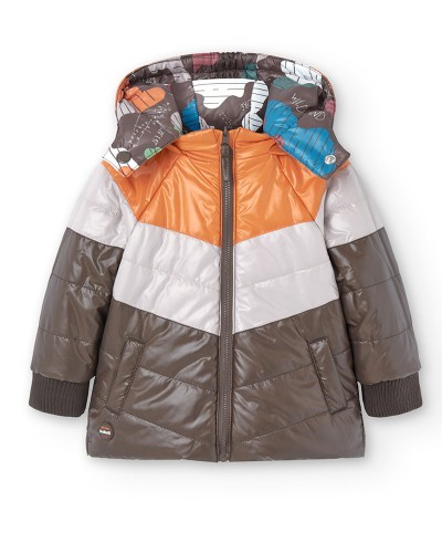 BOBOLI Reversible parka for baby boy - 339173