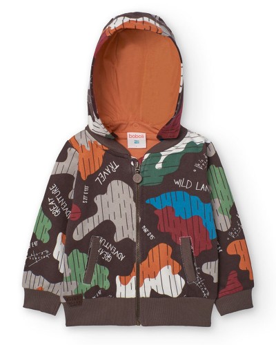 BOBOLI Fleece jacket printed for baby -BCI - 339162