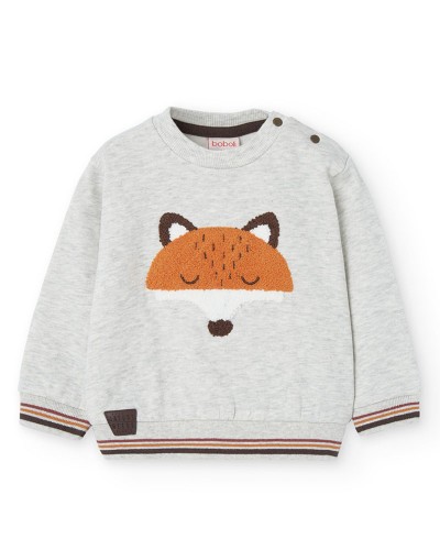 BOBOLI Fleece sweatshirt for baby boy -BCI - 339050