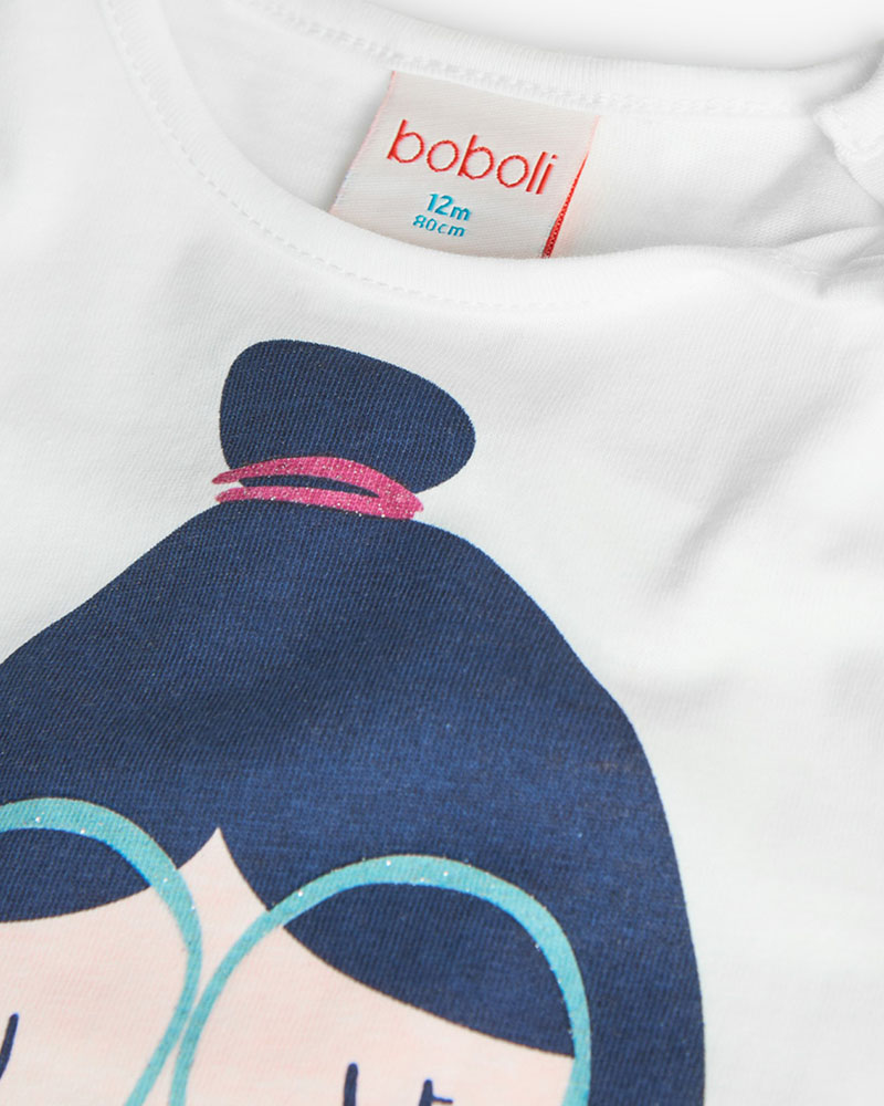 BOBOLI Knit t-Shirt basic for baby girl -BCI - 299044