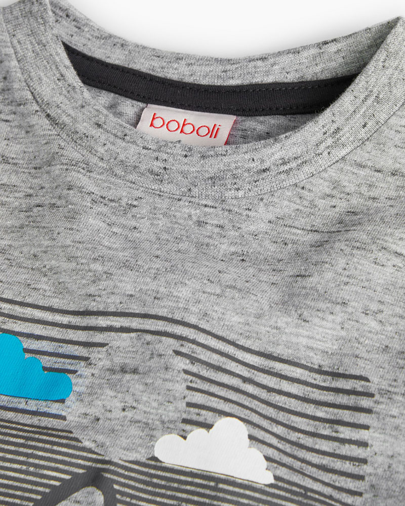 BOBOLI Knit t-Shirt basic for boy -BCI - 599003