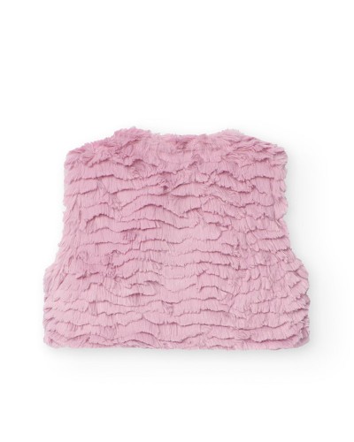 BOBOLI Fluffy vest for baby girl - 709242