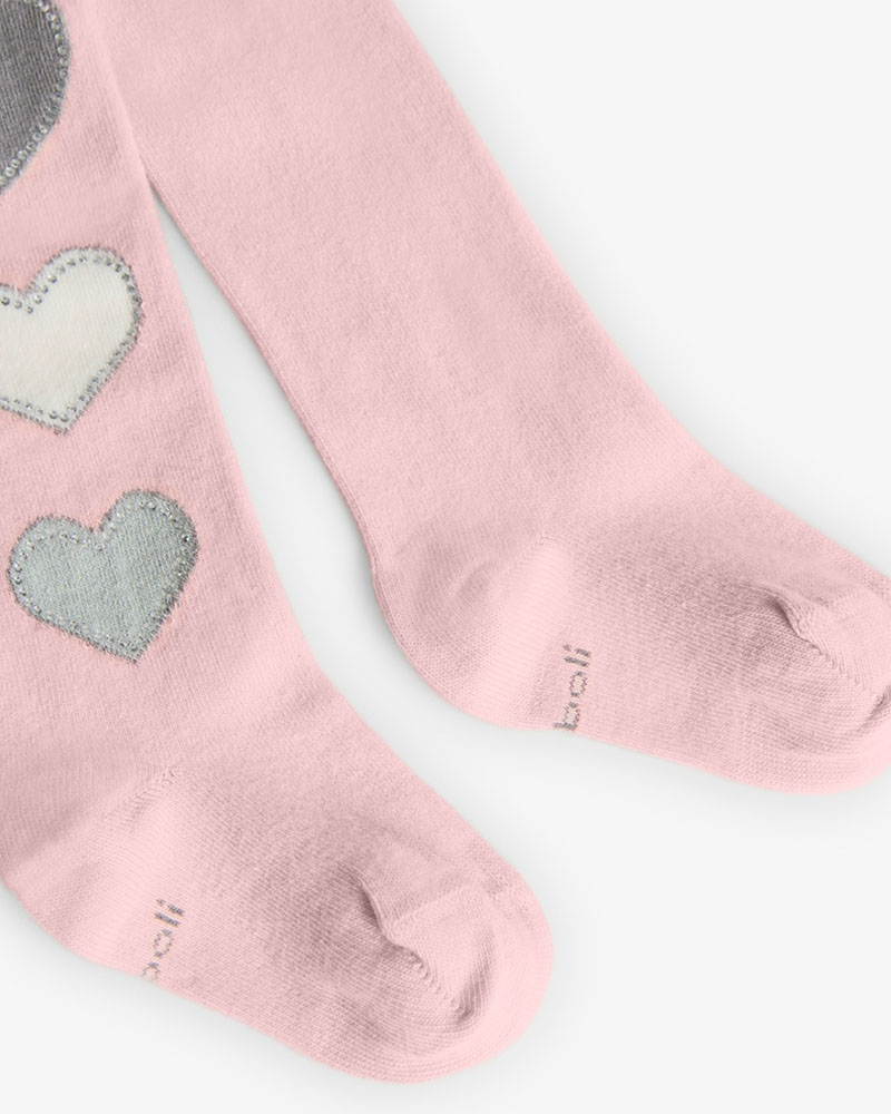 BOBOLI Thick tights hearts for baby girl -BCI - 709264