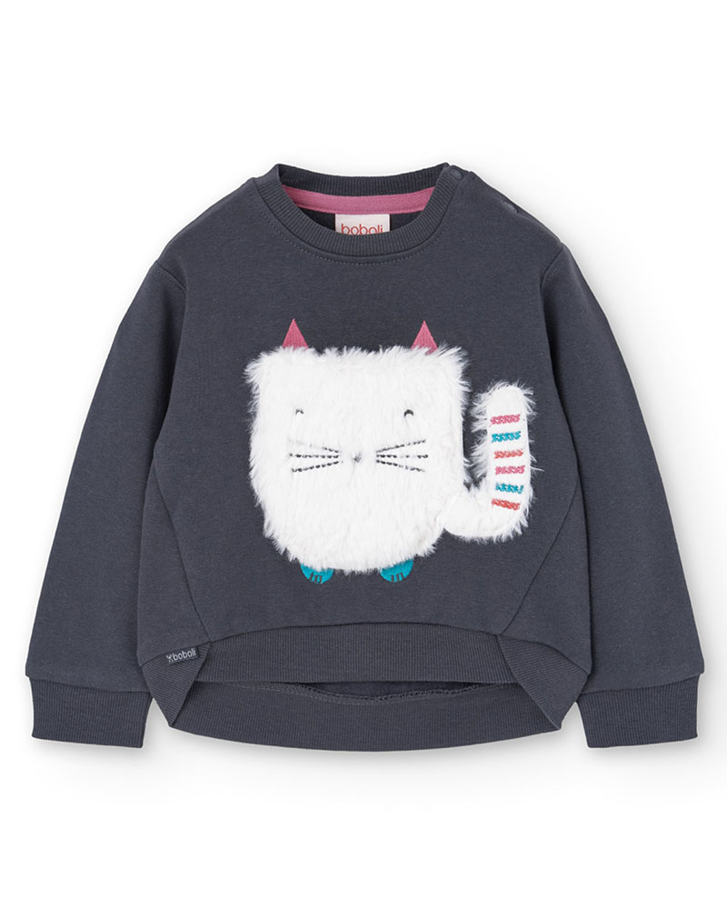 BOBOLI Fleece sweatshirt for baby girl -BCI - 229148