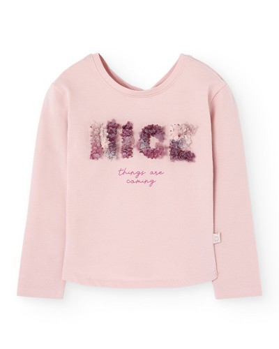 BOBOLI Stretch knit t-Shirt for girl -BCI - 729255